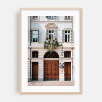 Torino Architectural 01 - Turin Piedmont Italy Photography Oak Framed Wall Art Print 20 x 30 inches