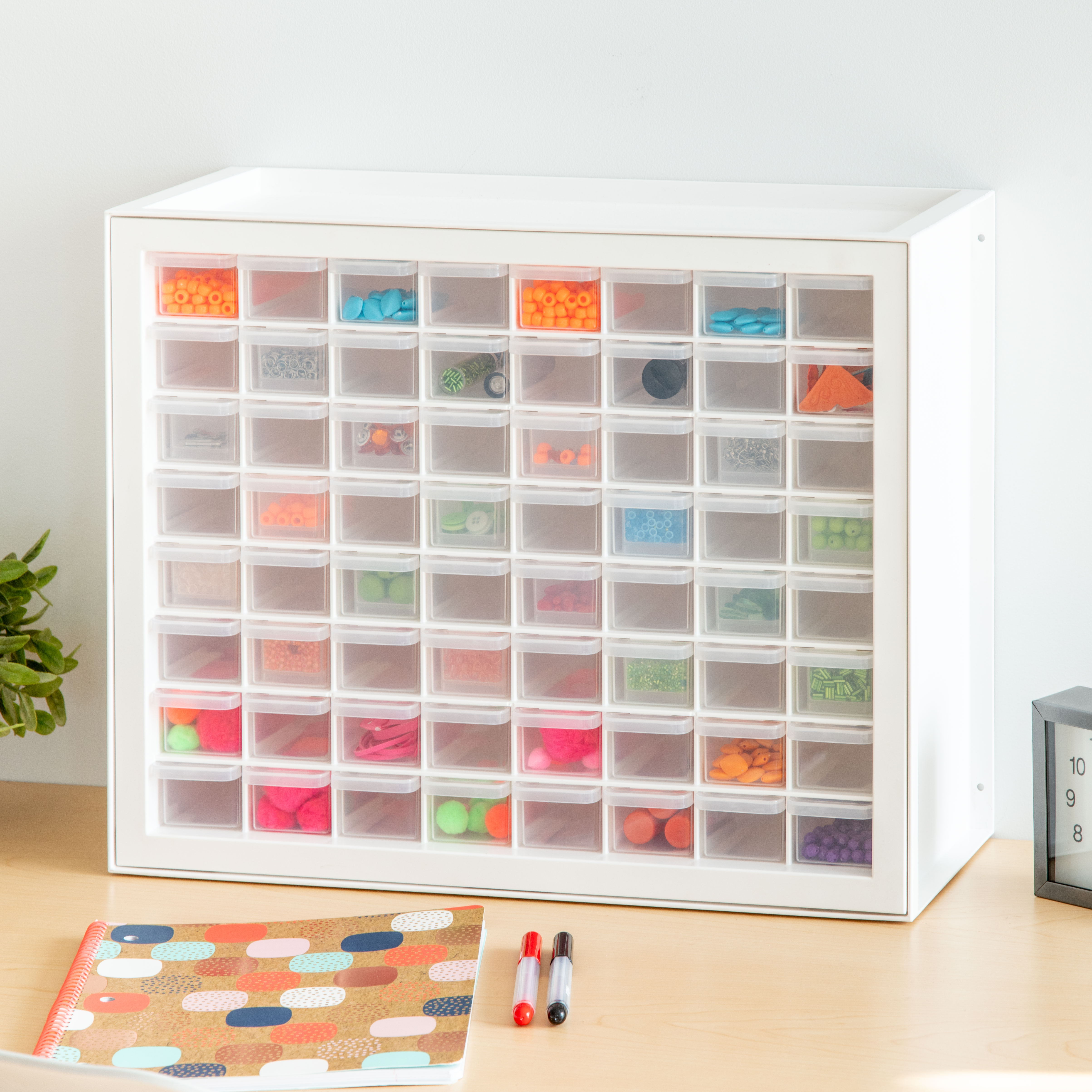 IRIS USA 64-Drawer Storage Cabinet, White photo 7