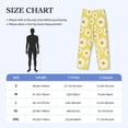 thumbnail image 4 of Lsque Daisies Flowers Print Men's Pajama Pants, Lounge Pant - Comfortable Home Wear,Elastic Waistband, Stylish Design-XX-Large, 4 of 9