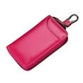 thumbnail image 1 of High Capacity Leather Key Pouch Large Capacity Zipper Car Key Case, 1 of 3