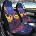 thumbnail image 4 of FOR U DESIGNS Owl Pattern Car Front Seats Only for Women Men Scratch-Resistant Car Bucket Seat Cover Auto Interior Accessories for SUV Truck Sedan-Pack of 2, 4 of 7