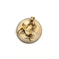 thumbnail image 4 of 14k yellow Gold 3D Soccer Player Pendant charm sport game fine jewelry gift 2.9g, 4 of 12