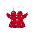 thumbnail image 2 of Sonducket Pendientes de cuero en forma de corazón, colgante de oreja, aro exagerado, pendiente colgante hueco, regalo del Día de San Valentín, favores Ropa, zapatos y accesorios Miscelánea Tipo 7 Sonducket AP010114-07, 2 of 6