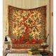 thumbnail image 4 of Tapiz Árbol de la vida turquesa Colgante de pared Tapices psicodélicos Algodón indio Colcha doble Sábana de picnic Decoración, 4 of 4