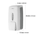 thumbnail image 6 of Plussen White Wall-Mounted 27.05 oz Commercial Soap & Lotion Dispenser,Whtie, 6 of 10