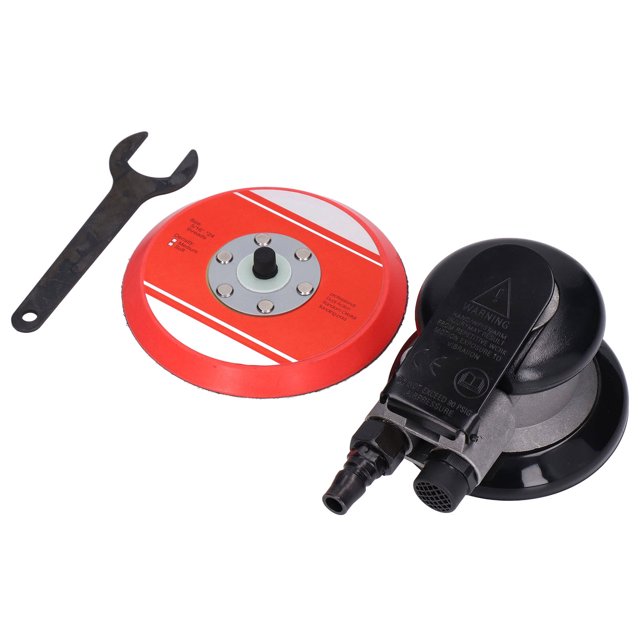 Pneumatic Sander, Large Intake Low Noise Hook And Fastener Sandpaper Machines Aluminum Alloy For Car Beauty