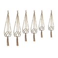 thumbnail image 3 of Flower Pot Holders Retro Style Hanging Basket with 10-28 cm Diameter Flowerpots Outdoor Use 6Pcs, 3 of 5