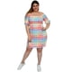 thumbnail image 5 of Vestido Campesino Roman Fashion Modelo 4282 Cuadros Amarillo Talla Extra Curvy Plus Size, 5 of 6