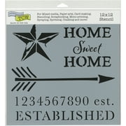 Crafter's Workshop Template 12"X12"-Home Sweet