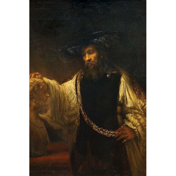 Aristotle With a Bust of Homer-Fine art canvas print (20" x 30")