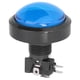 thumbnail image 1 of Emoshayoga Botones de Arcade, botón Convexo Grande de 60 mm Botón de Interruptor de 2 pies con luz LED para Consola de Juegos Crane Machine(Azul), 1 of 5