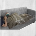 thumbnail image 6 of Bridal Shower Soft Flannel Fleece Throw Blanket, Bride Party Wedding Dress Romantic Letterings Design Print, Cozy Plush for Indoor and Outdoor Use, 60" x 80", Pale Brown White, by Ambesonne, 6 of 6