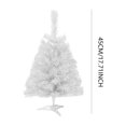 thumbnail image 3 of Artificial Christmas Tree, Xmas Pine Tree with Metal Christmas Tree Stand,Christmas Tree for Indoor and Outdoor Holiday Decoration (1.5ft,White), 3 of 7