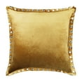 thumbnail image 2 of The HomeCentric Throw Pillow Cover With Zipper Gold Pillow Cover Solid Pillow Case Pack of 2 12x12 inch (30x30 cm) Pillow Cover Velvet Square Throw Pillow Cover Crystals Sparkly - Gold Crystal Palace, 2 of 4