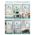 thumbnail image 5 of Blue Starfish Coastal Tie Up Curtains for Windows 45 Inch Length Balloon Curtains Kitchen Adjustable Balloon Window Shade Summer Beach Sea Ocean Coral Jellyfish Tie Up Bathroom Curtain Window 34"x45", 5 of 6