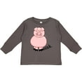 thumbnail image 3 of Inktastic Pig-Oink Boys or Girls Long Sleeve Toddler T-Shirt, 3 of 5