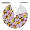 thumbnail image 2 of Lsque Cartoon Avocados Print Christmas Tree Skirt, Tree Skirt with Ties or Velcro, Perfect for Holiday Decorations, Halloween, and New Year-30", 2 of 7