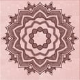 thumbnail image 1 of Ahgly Company Indoor Square Patterned Light Rose Pink Area Rugs, 7' Square, 1 of 6