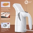 thumbnail image 3 of Nieyigj Portable Handheld Garment Steamer for Clothes, 140°C High Temp Steam Iron, 170ml / 5.7oz Water Tank, 40s Fast Heat, 700W Power for Home Office Travel, White (220V EU Plug), 3 of 9