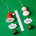thumbnail image 4 of Campanas de Navidad, campanas de viento de cerámica, colgante, decoración del hogar, artesanía, coche, colgantes, 4 of 4