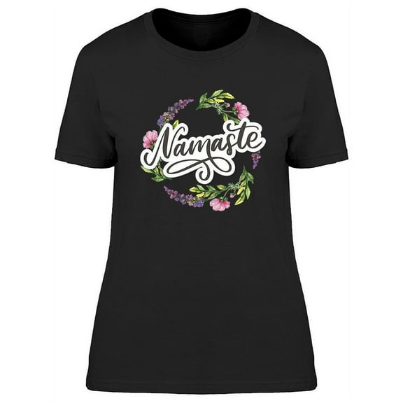 Namaste Peaceful Greeting T-Shirt Women -Image by Shutterstock, Female Medium
