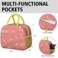 thumbnail image 6 of Lunch Bag Lunch Box for Women Reusable Insulated Lunch Bags,Water-Resistant Banana Pattern Cooler Lunch Tote Bag, Large Capacity for Work Travel Picnic, 6 of 6
