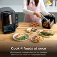 thumbnail image 4 of Ninja DoubleStack Air Fryer 8-Qt, 2 Baskets, Cook 4 Foods at Once, Space Saving, 4-in-1, SL200 Black, 4 of 9