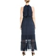 thumbnail image 2 of Max Studio womens  Halter Maxi Dress, XL, Blue, 2 of 3