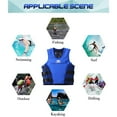 Zeraty Men Life Jacket Impact Vest Buoyancy Swimming Vest Safety Life