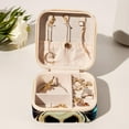 thumbnail image 6 of Monkey Travel Portable Square Jewelry Box Earring Organizer Necklace Holder Bracelet Holder Display Case Decorative Box Jewelry, 6 of 6