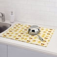 thumbnail image 6 of Honeii Cute Yellow Duck Print Kitchen Drying Mat Coffee Bar Mat Hide Stain Coffee Maker Mat for Countertops Coffee Pot Dish Drying Mat, 6 of 7
