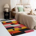thumbnail image 4 of Abstract Geometric Area Rug 5x7, Colorful Geometric Rugs for Bedroom, Modern Geometric Carpet, Living Room Rugs Decorations, Stain resistant Soft Low Pile Machine Washable Rug 8IUp1-279, 4 of 7