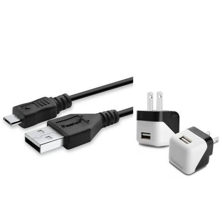 Insten Wall Charger + Micro USB Cable Charge and Sync For HTC One M7 M8 X XL EVO 3D Inspire 4G Desire