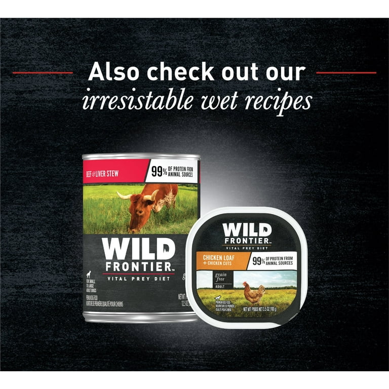 Wild frontier store wet dog food