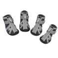 thumbnail image 4 of ligeros para perros, botas de goma antideslizantes, antideslizantes cálidos para exteriores 3 negro Gloria Zapatos de lluvia impermeables para mascotas, 4 of 9