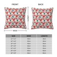 thumbnail image 2 of Pofeuu Roosters Print Double-sided plush pillowcase Square Throw Pillow Covers Pillows Cover for Living Room Bedroom Sofa Couch Cushion Cover（No pillow core）-18"x18", 2 of 7