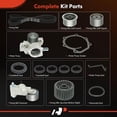 thumbnail image 3 of A-Premium 13PCS Engine Timing Belt Kit + Water Pump W/Tensioner Compatible with Subaru Outback 2000-2005, Forester Impreza 1999-2005 & Saab 9-2X 92X 2005-2006 - 2.2L 2.5L, Replace# 2928273H10, 3 of 9