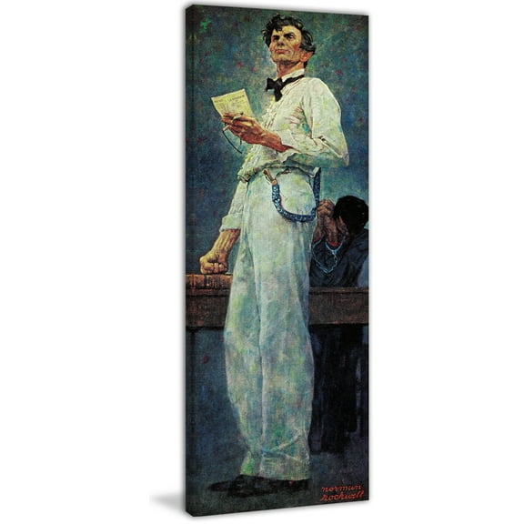 Marmont Hill "Lincoln for the Defense" by Norman Rockwell Painting Print on Canvas