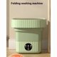 thumbnail image 1 of Green Foldable Washing Machine, Portable Washing Capacity 6 L for Baby Clothes Underwear Small Items（28*20*26cm）, 1 of 5
