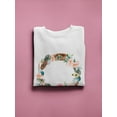 thumbnail image 3 of Feathers And Flowers Watercolor. Sweatshirt Women -Image by Shutterstock, Female x-Large, 3 of 4