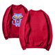 thumbnail image 3 of Pop cazadora para niña Hunters Boys Girls Fashion Round-Neck Sweatshirt Streetwear Soft Comfortable Long Sleeve Hoodie for Daily Wear Spring Fall Winter 1*Top （Red）, 3 of 3