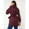 thumbnail image 5 of Time and Tru Women's Onion Belted Barn Coat, Sizes XS-3X, 5 of 7