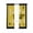Yellow, variant on Yellow Bees Blackout Curtains, Light Blocking Print Window Curtains, Spring Summer Watercolor Honey Textured Thermal Insulated Window Drapes for Living Room Kitchen Cafe 2 Panels, 55"W x 39"L