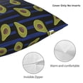 thumbnail image 3 of Pofeuu Avocado Print Double-sided plush pillowcase Square Throw Pillow Covers Pillows Cover for Living Room Bedroom Sofa Couch Cushion Cover（No pillow core）-22"x22", 3 of 7