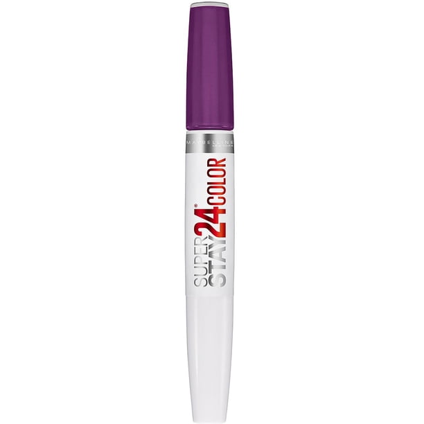 Lipcolor Maybelline New York Superstay 24 para todo el día, ciruela, 19 ml