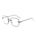 thumbnail image 4 of Lightweight Geometric Reading Glasses for Women, Thin Metal Frame Anti Blue Light Eyeglasses for Daily Use, 4 of 4