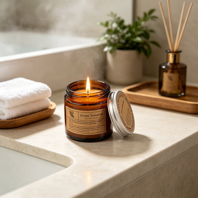 tobacco candle fragrance Cherry Scented With an air of nostalgia Cuban Tobacco Candle  Wool