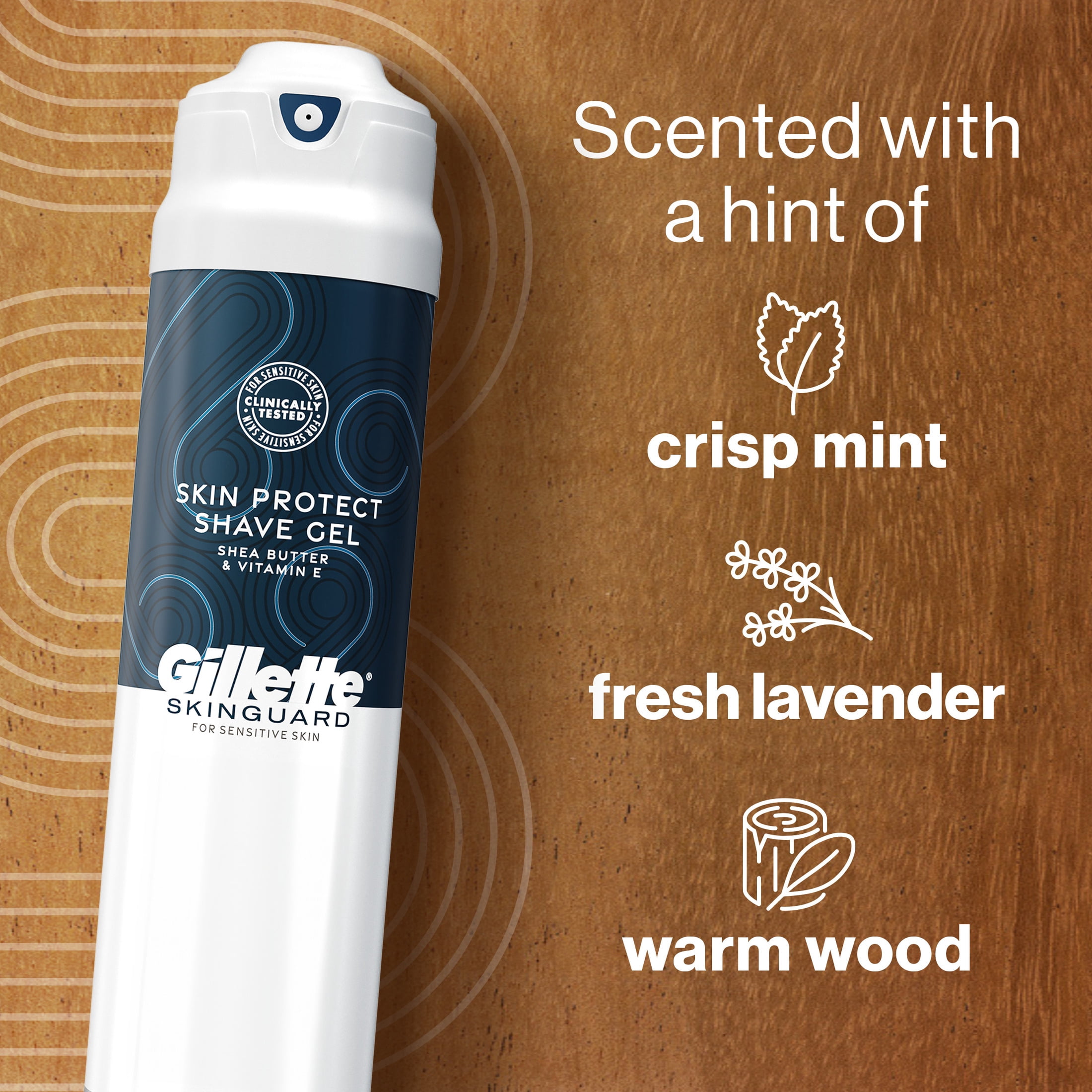 (3 pack) Gillette SkinGuard Men's Shave Gel with Shea Butter, 7 oz