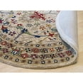 thumbnail image 3 of EORC Ivory Hand-Tufted Wool Traditional Morris Rug, 6' Round, 3 of 5