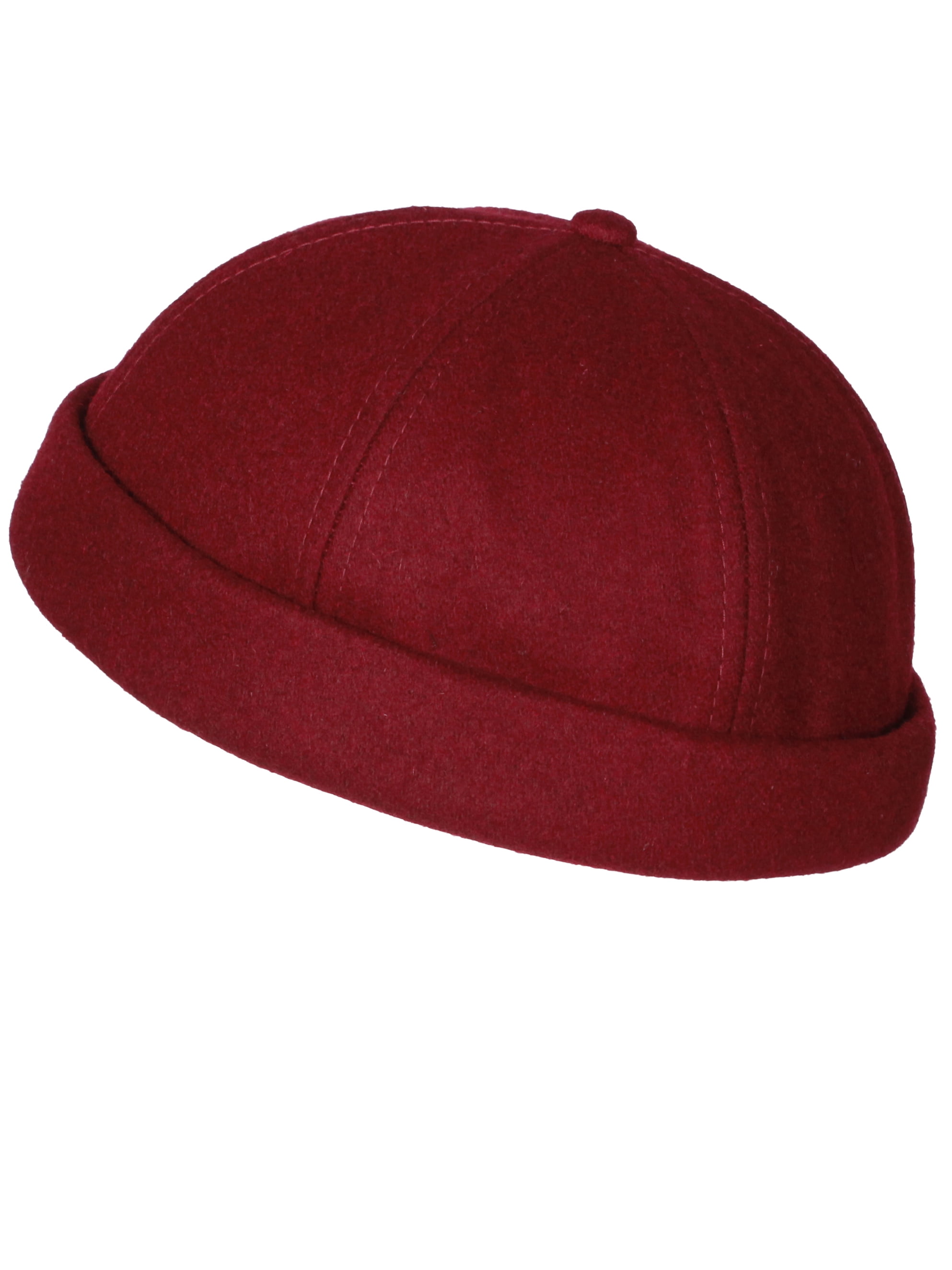 Daxton Wool Blend Short Rolled Beanie Cap, Women's, Size: One size, Red